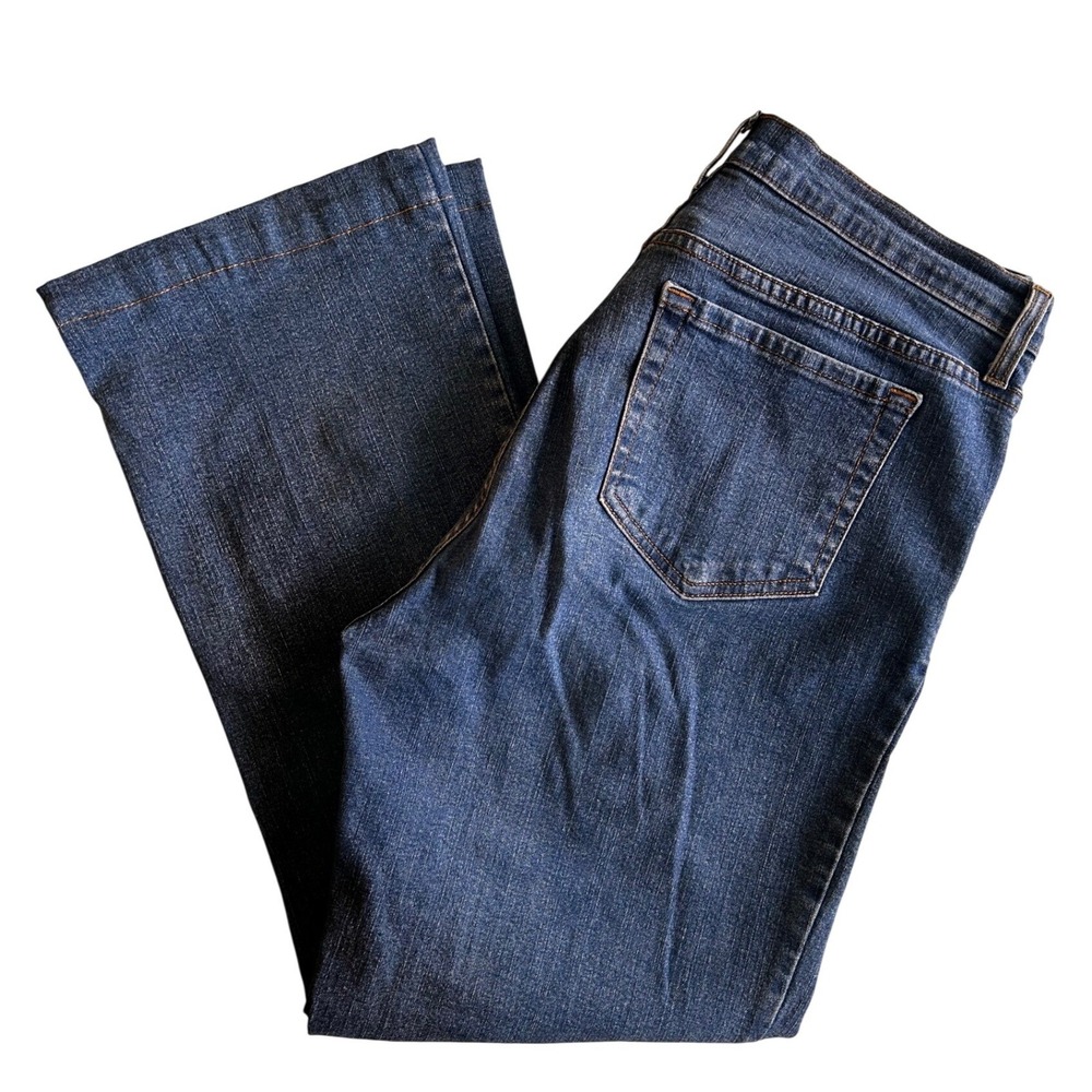 NYDJ Not Your Daughters Jeans Bootcut Blue Stretch Denim P400L Size 12 Petite